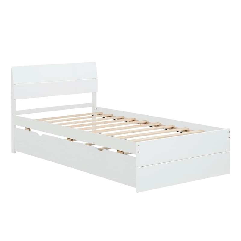 Modern Twin Bed Frame With Trundle