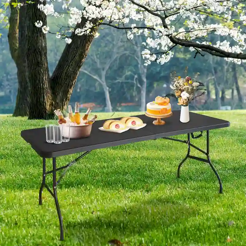 6ft Portable Plastic Table for Camping,Picnics