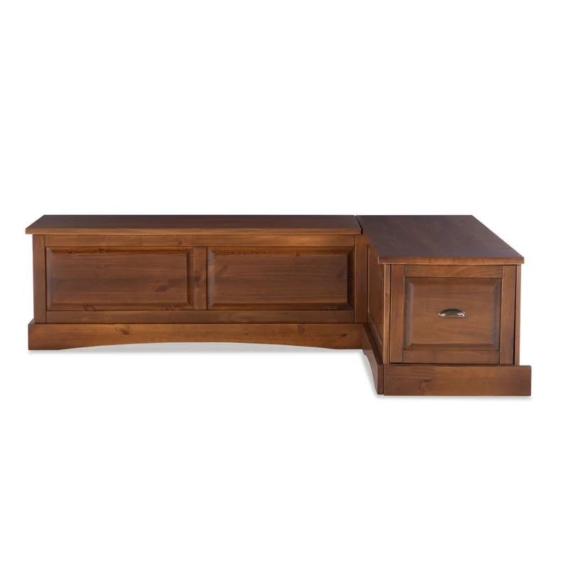 Ame Walnut Backless Nook Table Set