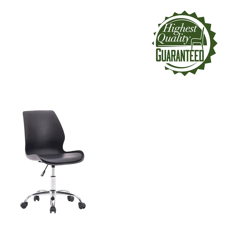 Adjustable Height Office Desk Chair with Wheels