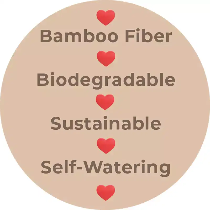 Tierra Garden 16 Rectangular Self-Watering Bamboo Planter