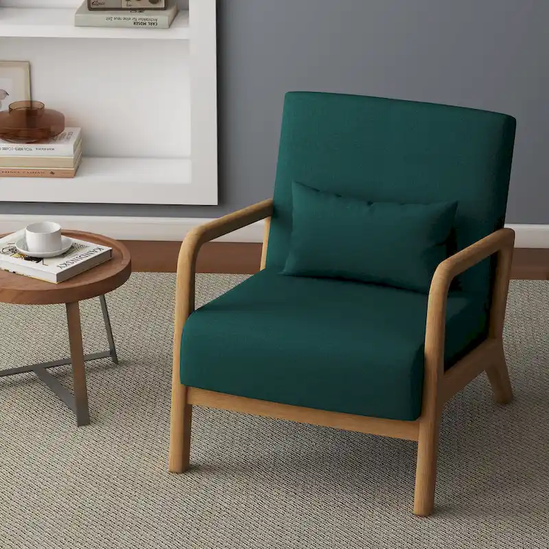 Upholstered Arm Chair with Cution Modern Side Accent Chairs - 25.8