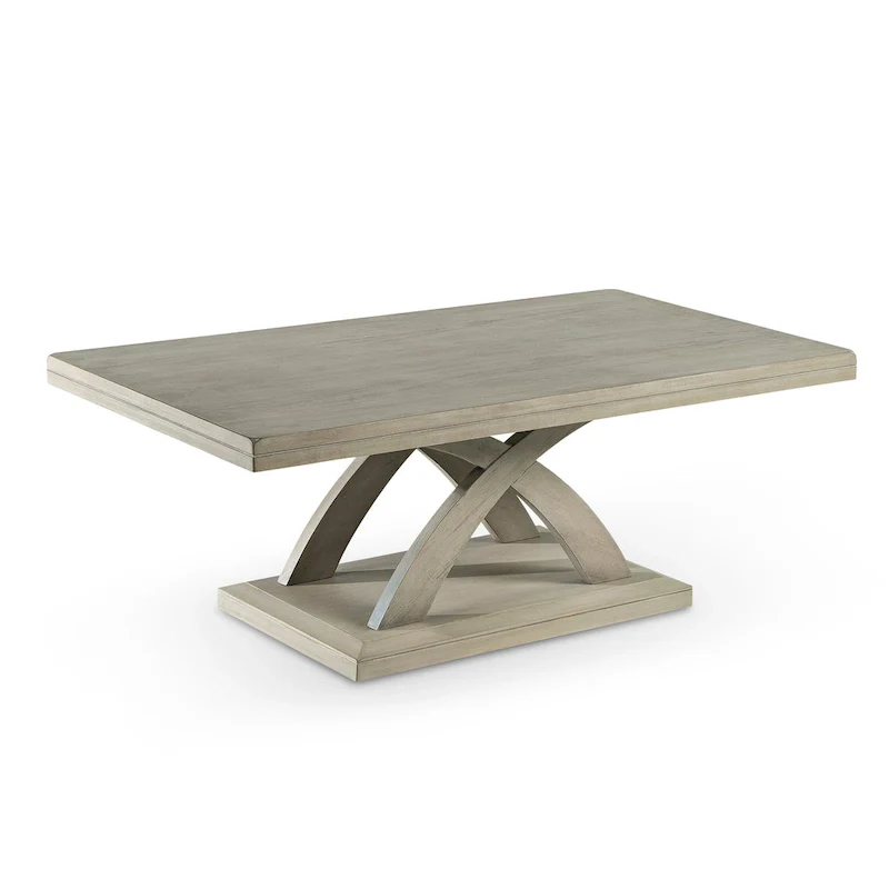 Grey X-Base Coffee Table, Casual Style, Seats 1 Room