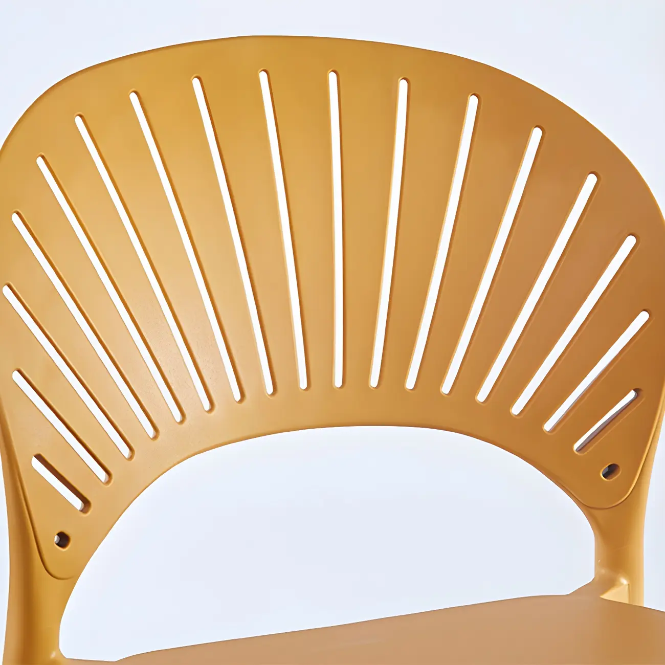 Modern Saddle Plastic Stackable Low Back Bar Height Stools