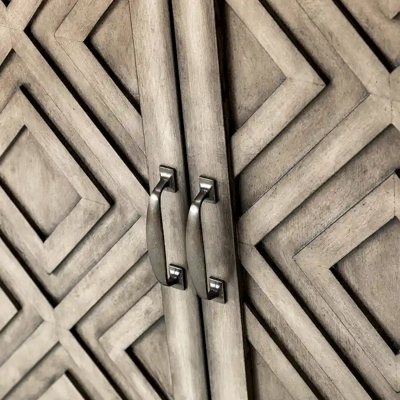 Angel Traditional Distressed Storage Sideboard with Adjustable Shelves by HULALA HOME