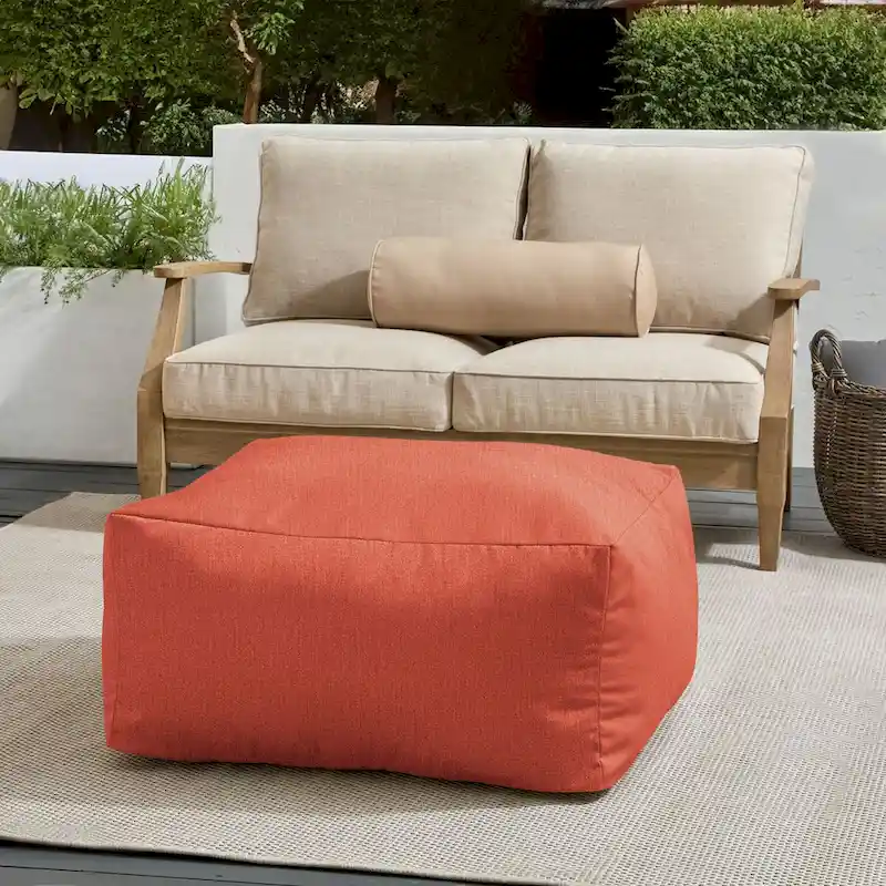 Outdoor Solid Bean Pouf