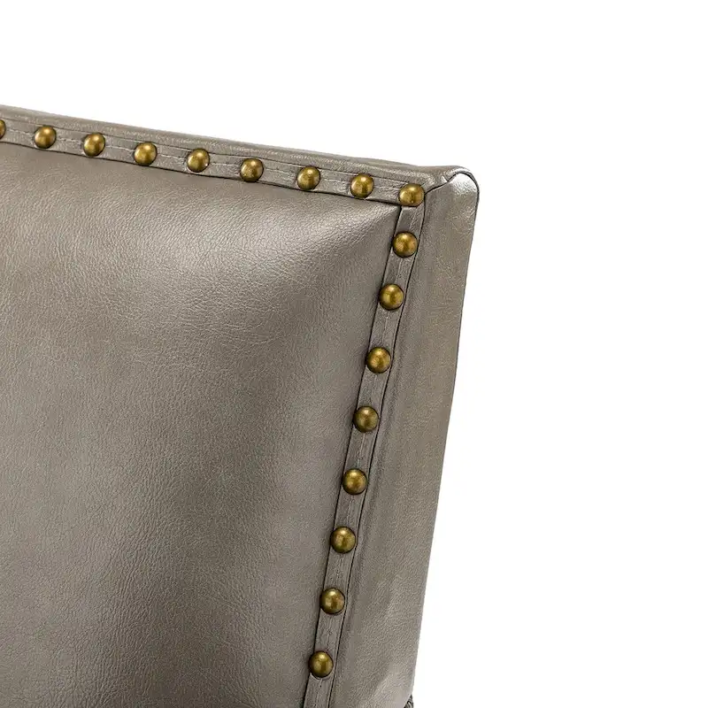 Nileus Modern Classic Polyester Accent Chair with Solid Wooden Legs Set of 2 by HULALA HOME