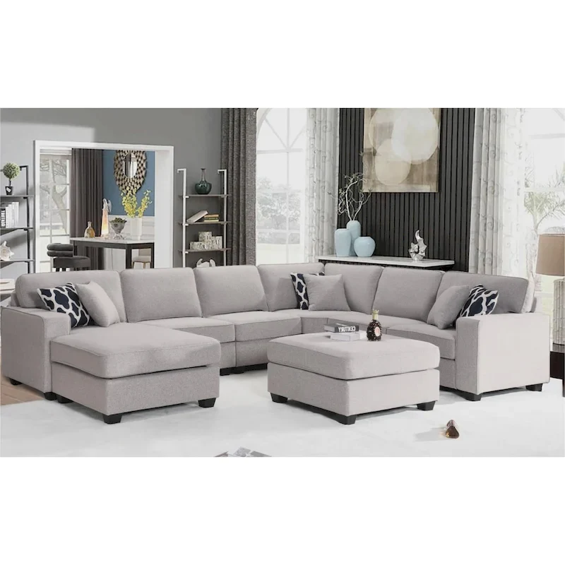 Modular Reversible Sectional Sofa