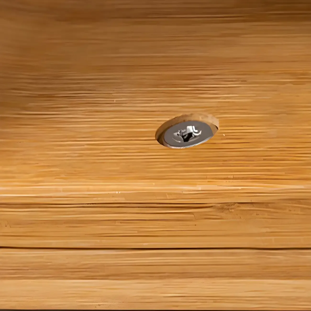 Geometric Natural Finish Bamboo Wood Vertical Bookcase