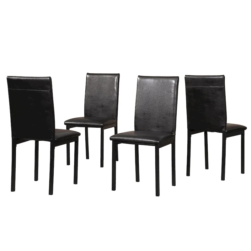 Roundhill Furniture Citico Metal 5-PC Dinette Set