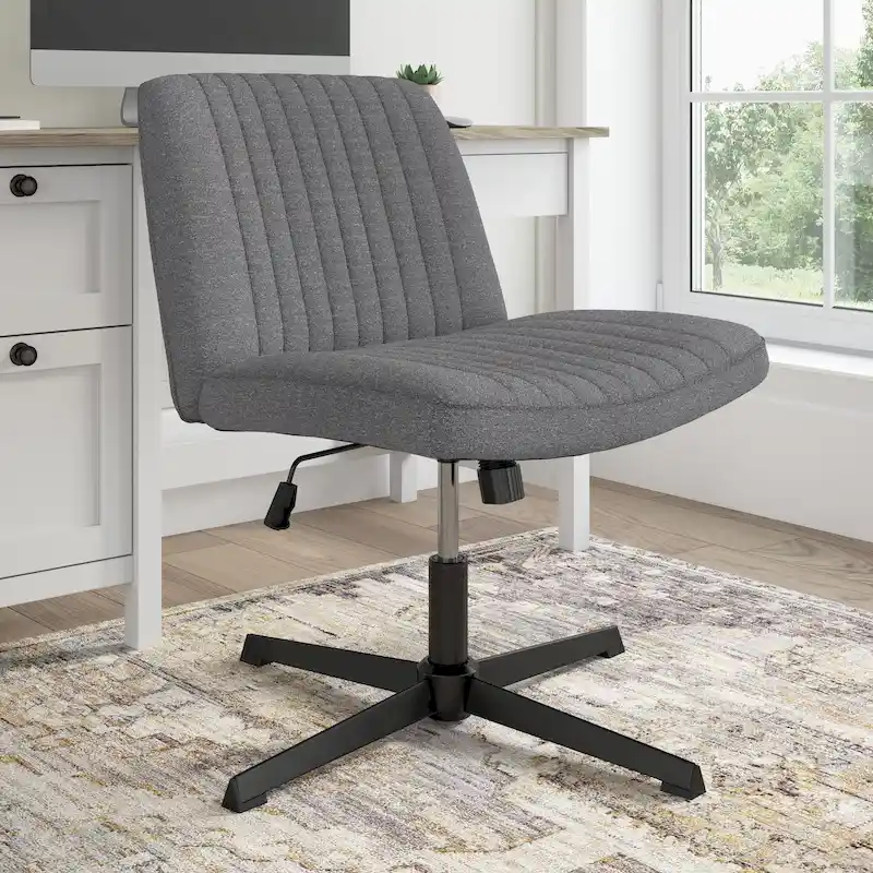 Bush Furniture Sutton Armless Computer Chair Without Wheels