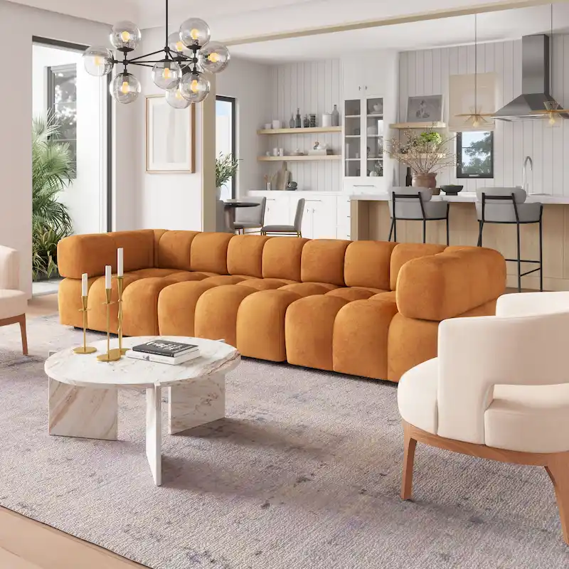 Brown Corner Accent Chair — Compact Living Room & Bedroom Chair