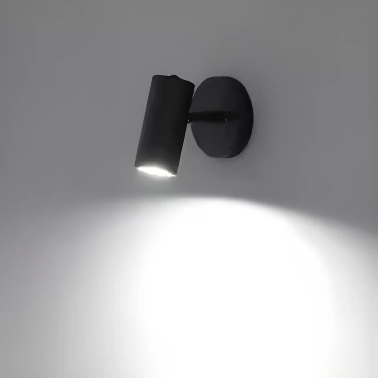 Modern Cylindrical Gold Swing Arm Wall Light for Indoor Use