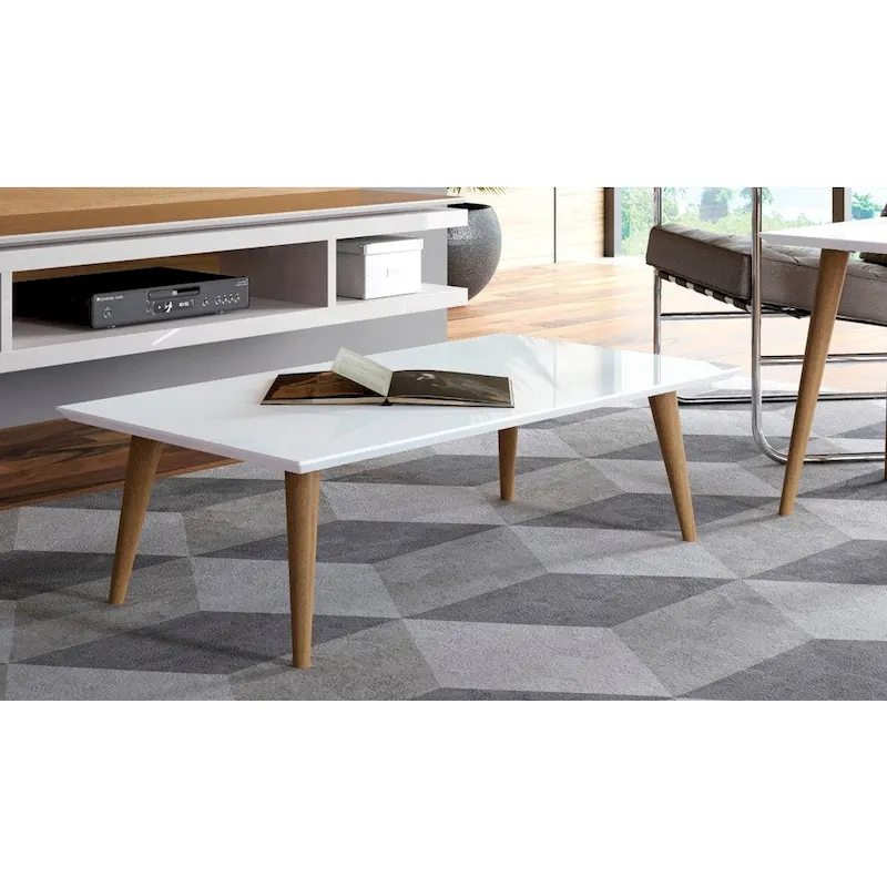 Utopia 17.52 High Rectangle Coffee Table with Splayed Legs