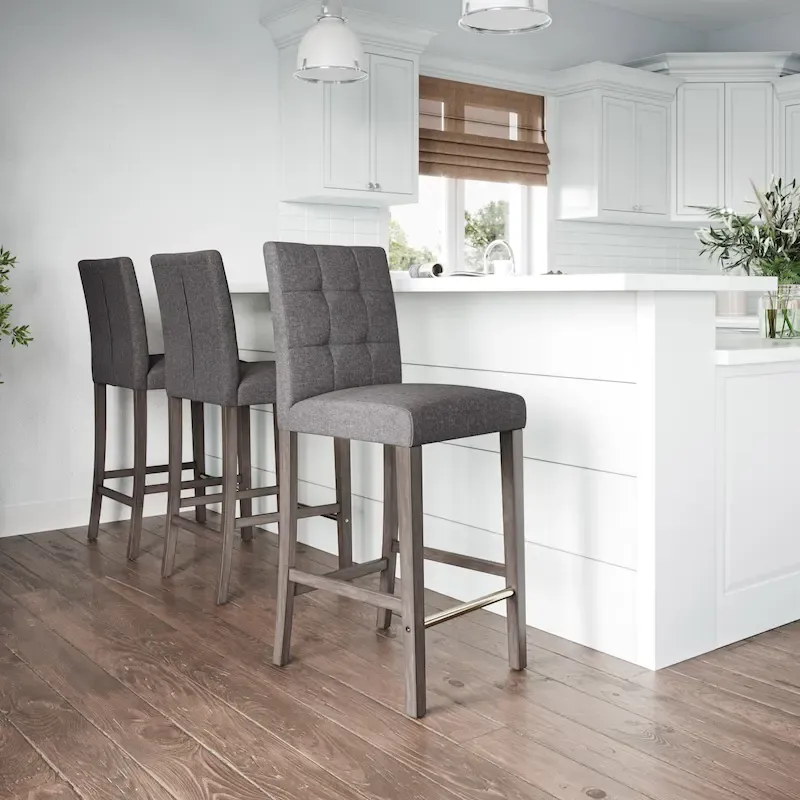 Leila Upholstered 31 Bar Height Barstool