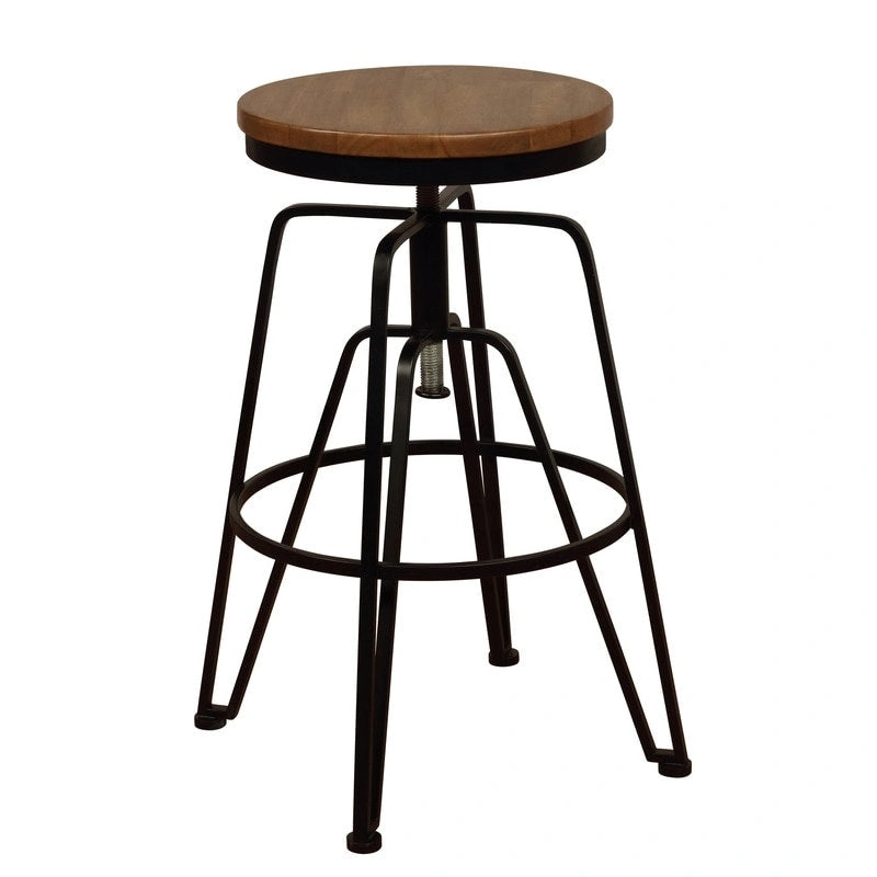 Aimes Wood and Metal 25-29 Inch Adjustable Stool