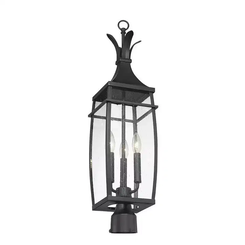 Savoy House Montpelier 3 - Light Post Light in Matte Black