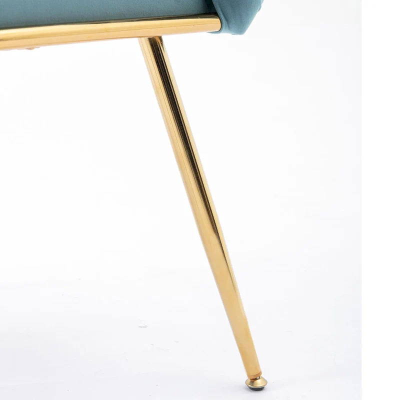 Luxury modern velvet armchair bedroom vanity stool.