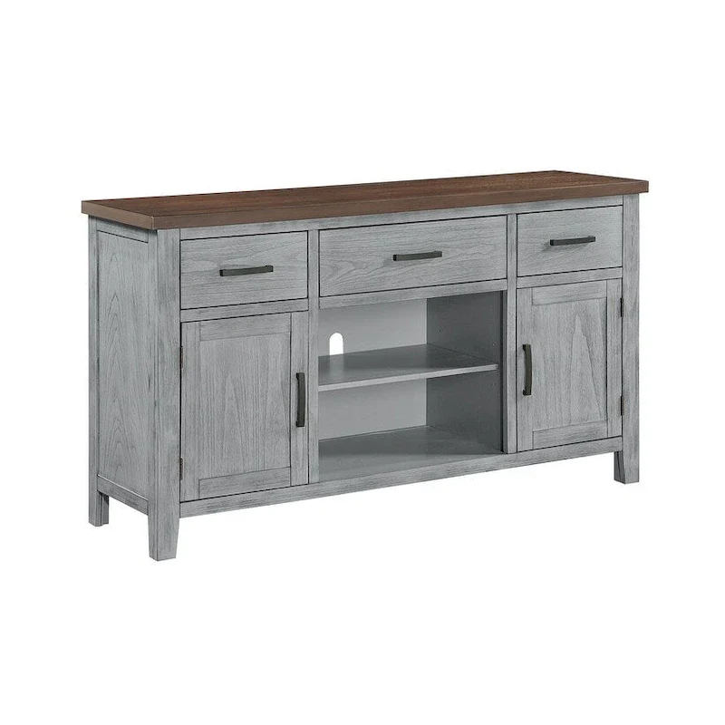 Two-Tone Dining Server with Storage