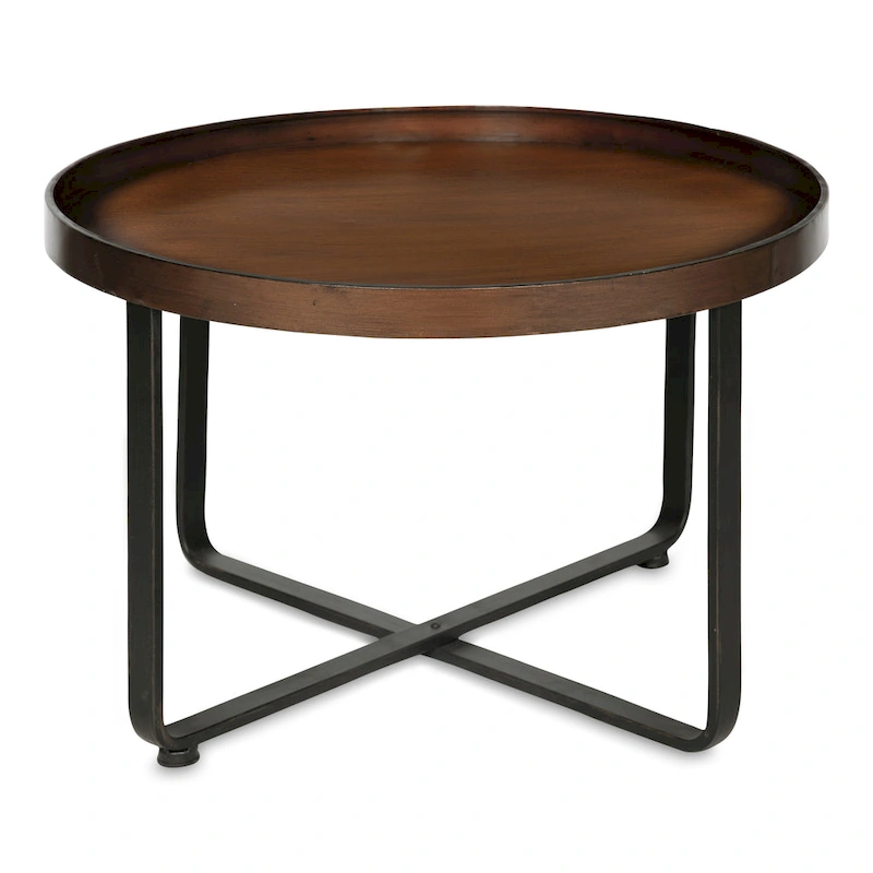 Kate and Laurel Zabel Round Modern Coffee Table - 28 Diameter