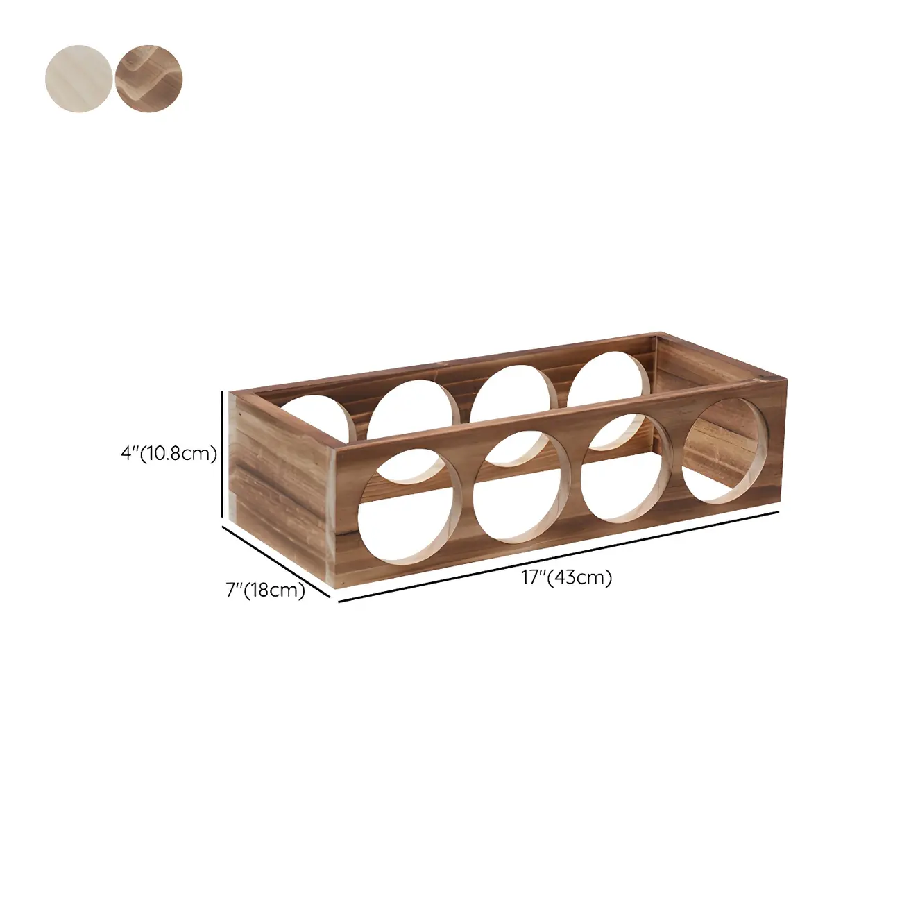 Natural Wooden Stackable Wine Rack Tabletop Wine Holder