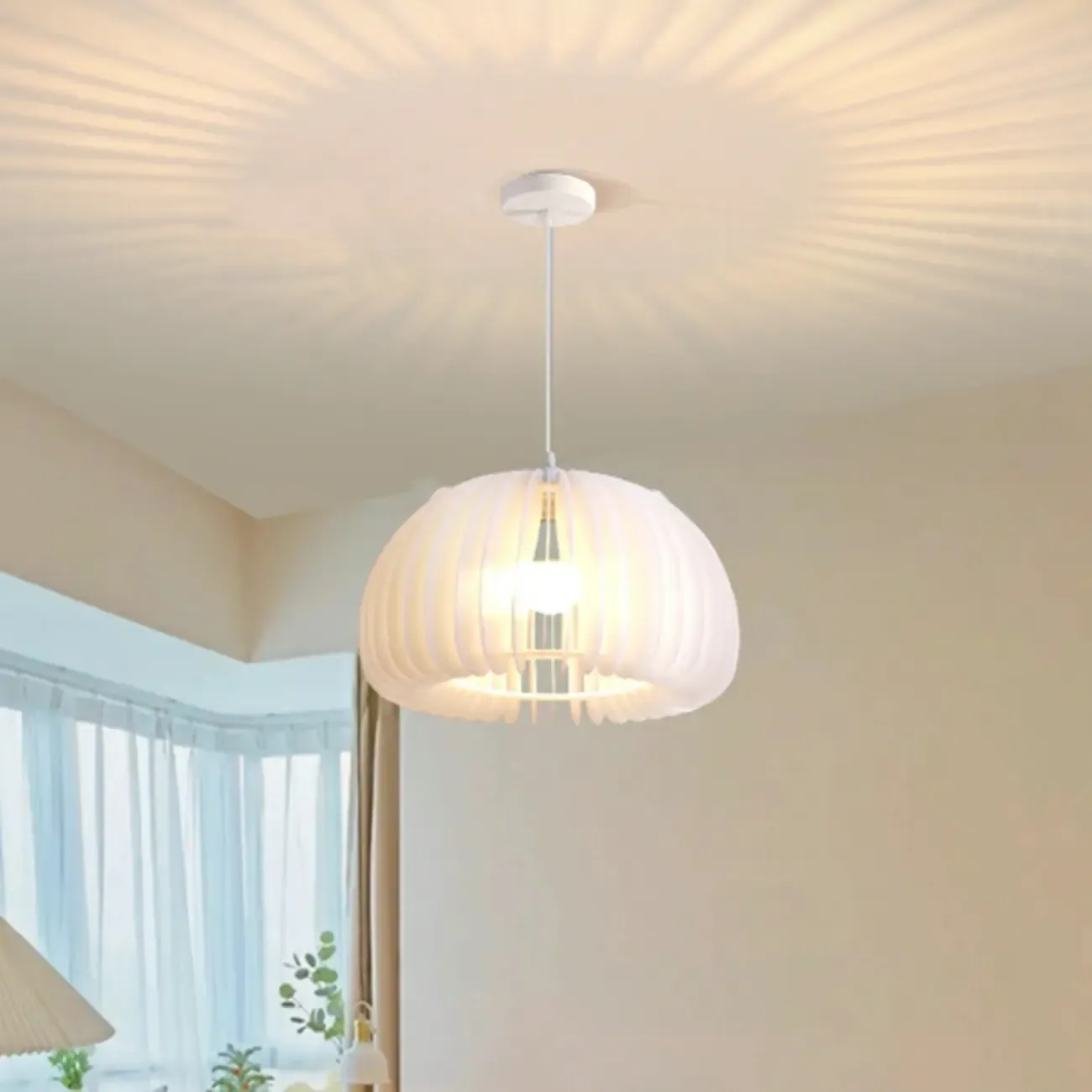 Modern White Acrylic Pendant Light for living Room