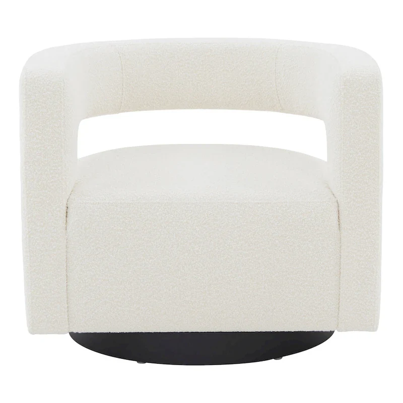 SAFAVIEH Couture Cela Swivel Chair (Fully Assembled) - 31.1 W x 28.4 L x 26.8 H - 31Wx28Dx27H