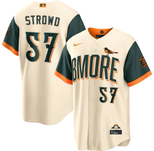 Kade Strowd Baltimore Orioles Cream 2026 City Connect Jersey