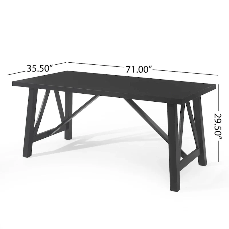 Fairgreens Farmhouse Wood 7 Piece Dining