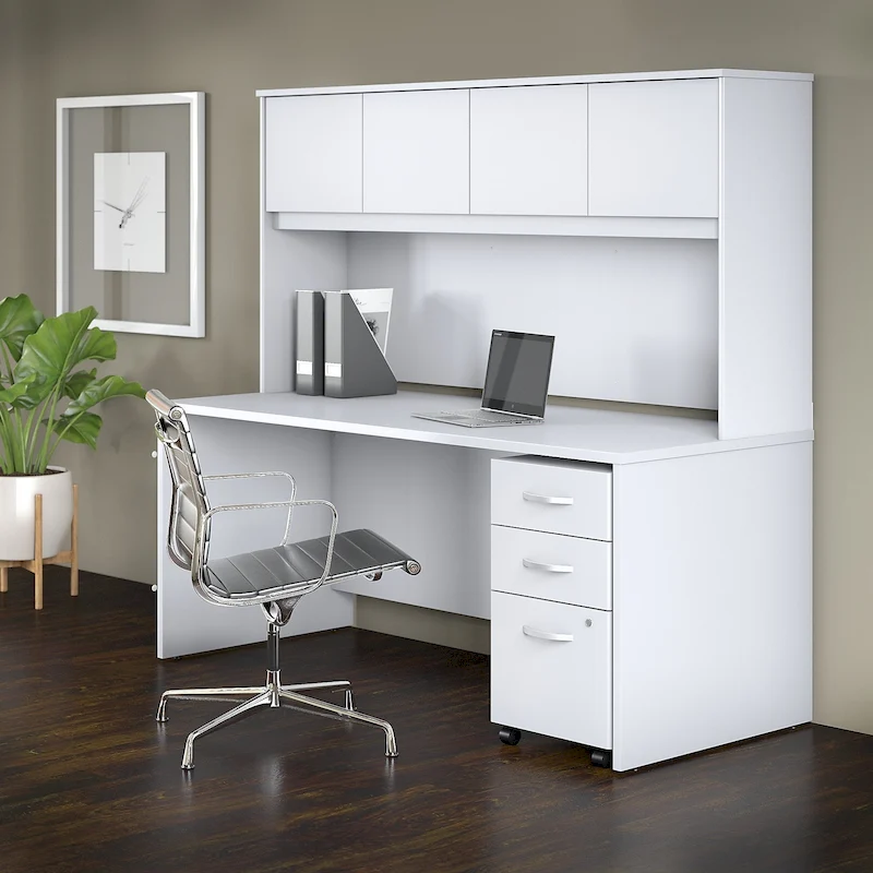 Studio C 72W Desk with Hutch and Drawers by Bush Business Furniture
