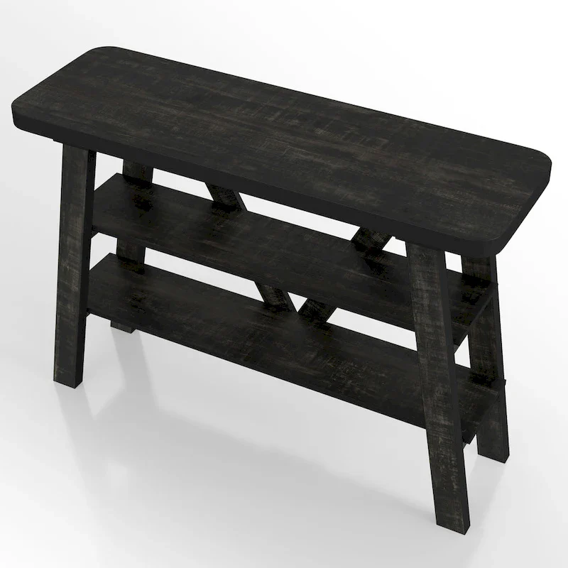 47-inch 2-Open Shelf Console Table