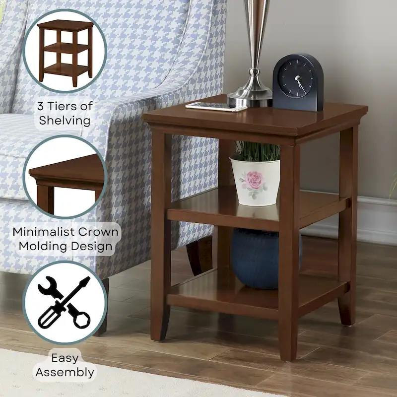 Convenience Concepts Tribeca End Table with Shelves