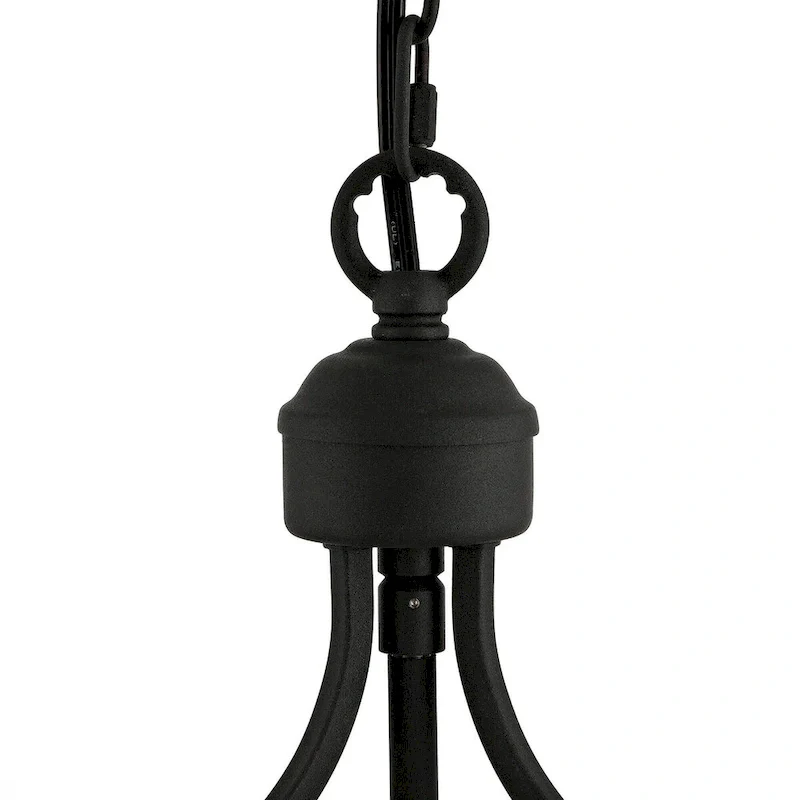 5-light Clear Glass Foyer Pendant Chandelier