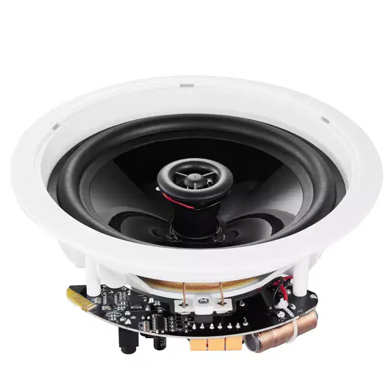 VEVOR 6.5'' Bluetooth in Ceiling Speakers, 150W, Flush Mount Ceiling & in-Wall Speaker System with 8Impedance 89dB Sensitivity,White