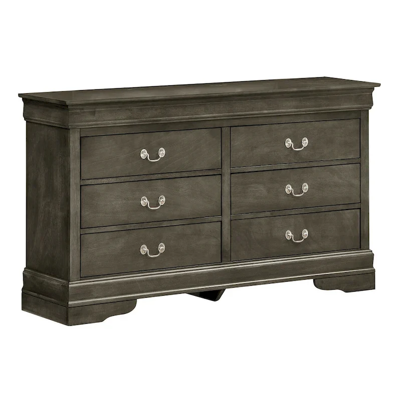 Louis Phillipe 2 6-Drawer Dresser