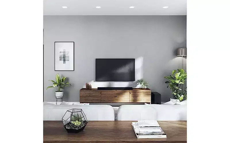 YAMAHA - True X BAR 50A Sound Bar with Dolby Atmos, Wireless Subwoofer, Black