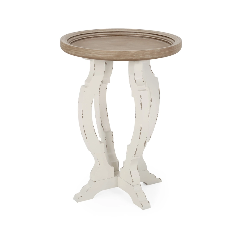 Purdin French Country Accent Table with Round Top by Christopher Knight Home