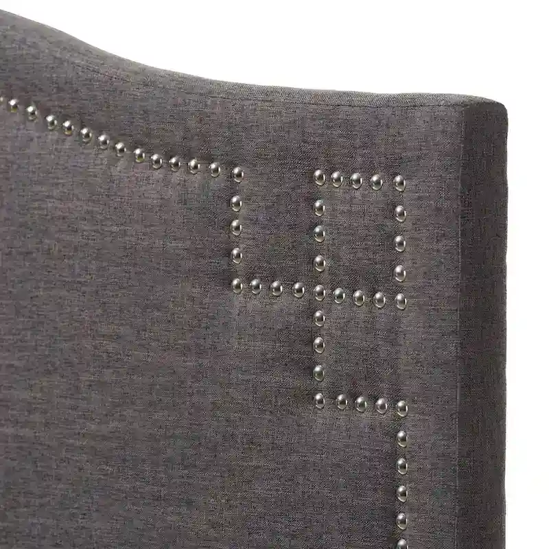 Modern Dark Grey Upholstered Headboard