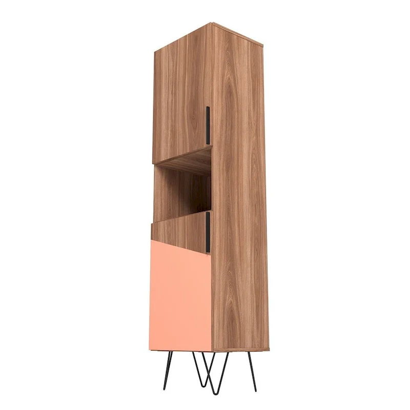 Beekman 17.51 Narrow Bookcase Cabinet with 5 Shelves
