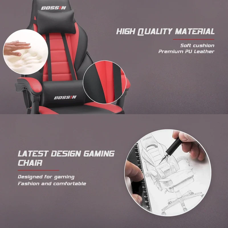 Racing Style Gaming Chair,300 lbs Big and Tall gamer chair High Back Computer Chair