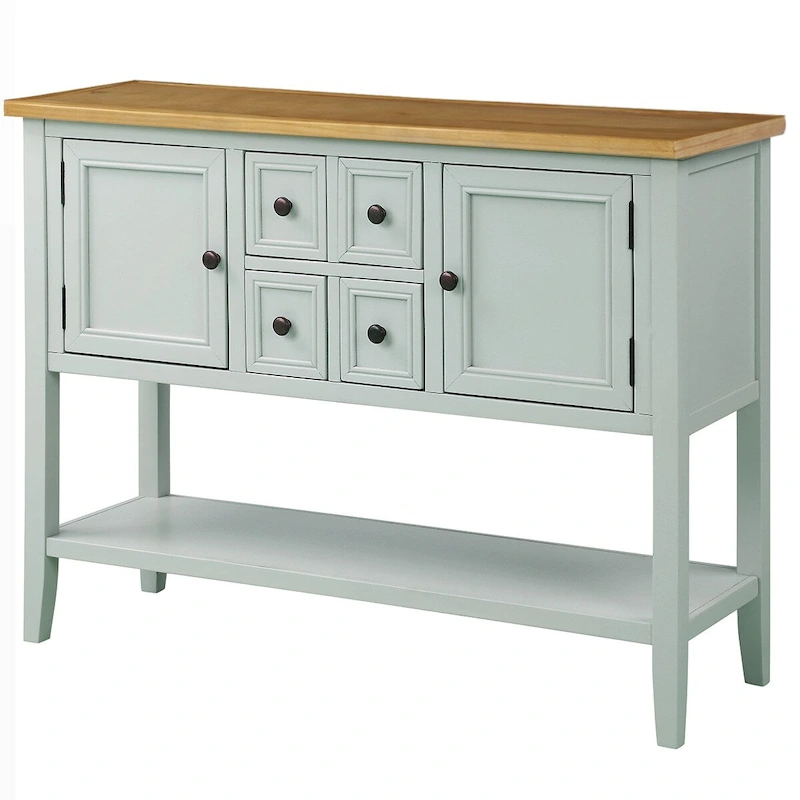 Modern Buffet Sideboard Console Table with Bottom Shelf
