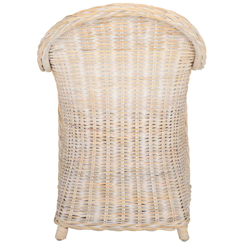 SAFAVIEH Sinja Yellow Rattan Club Chair - 24 x 26 x 35 - 24Wx26Dx35H
