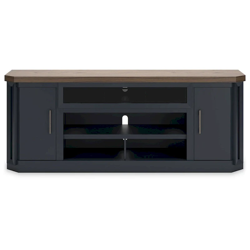 Signature Design by Ashley Brown and Blue Landocken 83 TV Stand - 83W x 20D x 33H