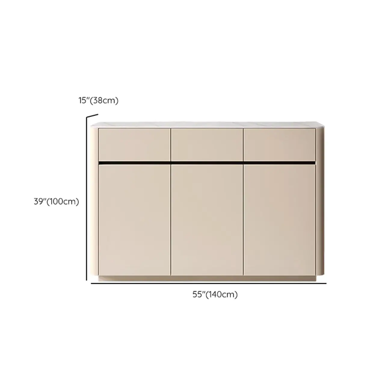 Modern Metal Shoe Cabinet with Khaki Finish