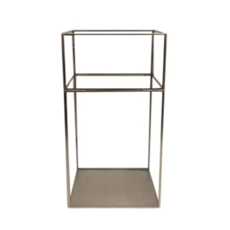 Hurricane Square in Iron Glass with Gold - A