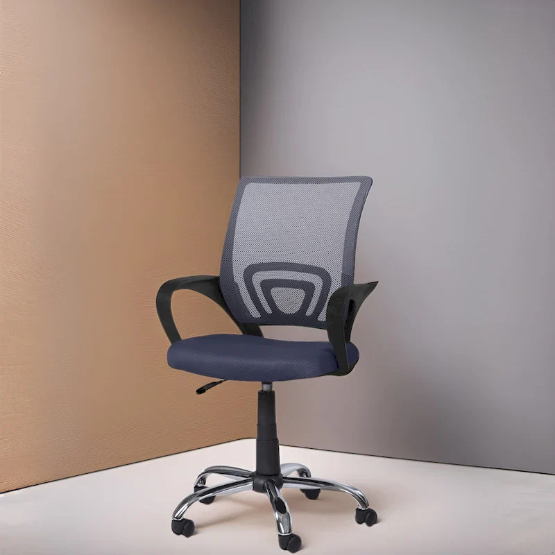 Black / White / Grey / Blue / Brown Mid-Back Mesh Swivel Chair, Set of 4