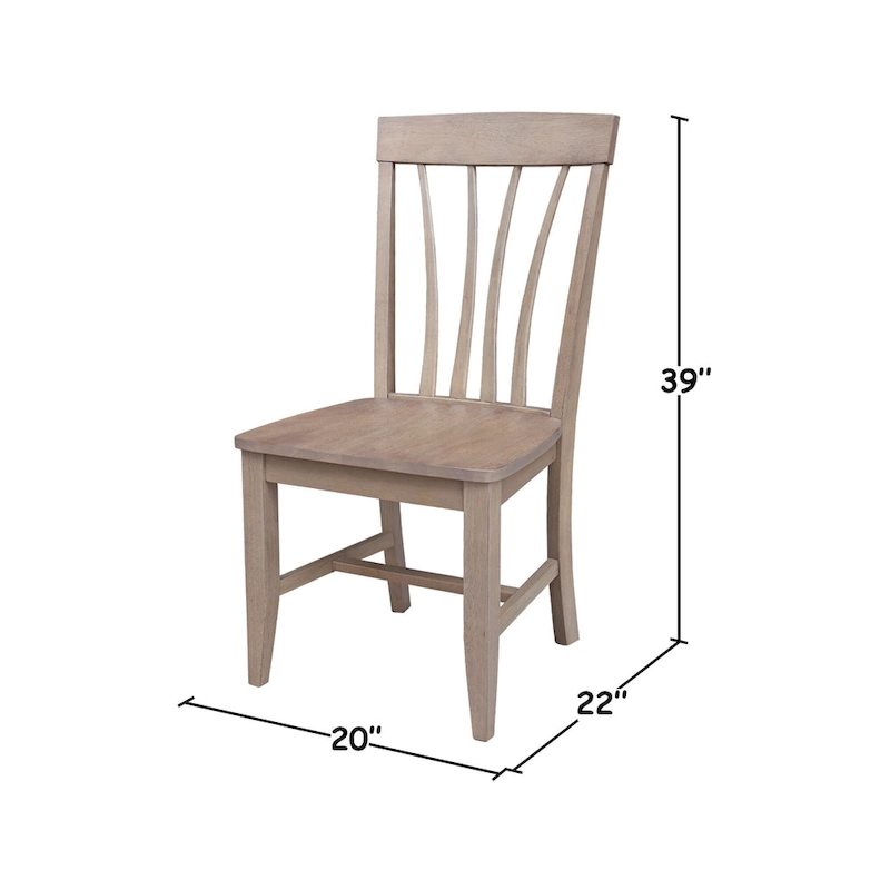 Soma Solid Wood Fanback Chairs Set of 2