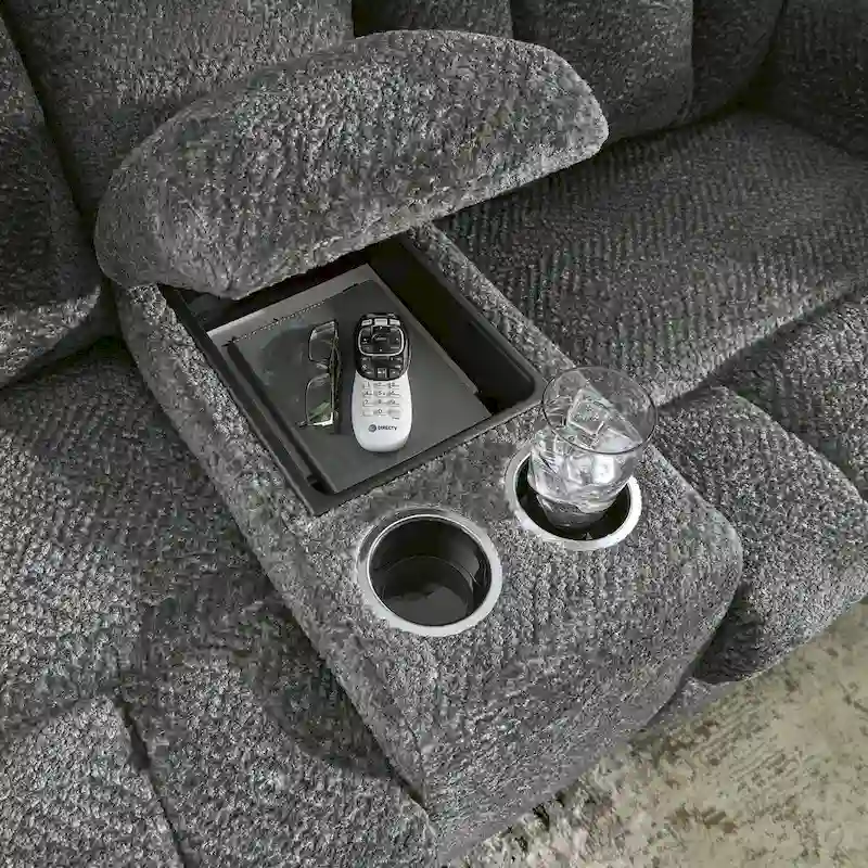 Frohn Double Reclining Loveseat with Console - 80W x 40D x 42H