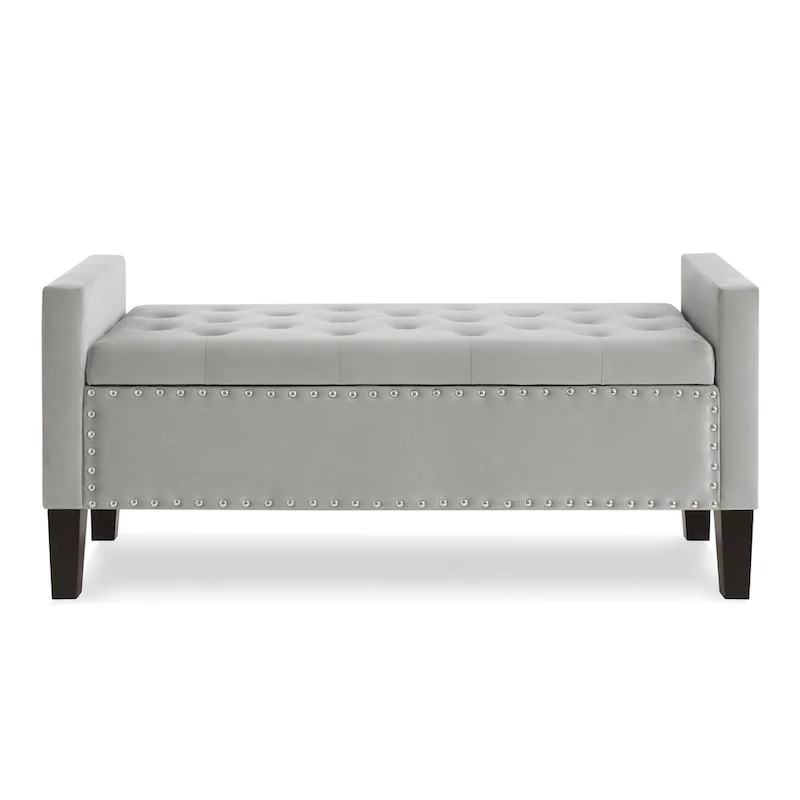 Entryway Living Room Soft Padded Seat with Armrest,Bed Bench