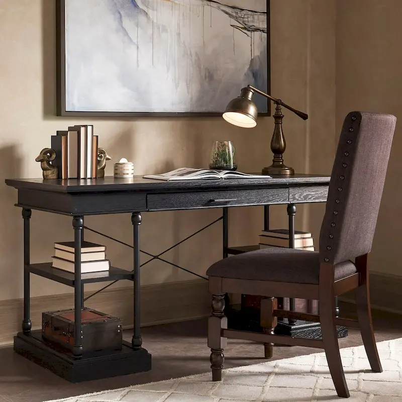 Barnstone Cornice 1-drawer Storage Writing Desk by iNSPIRE Q Artisan